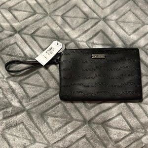 Navy Nautica RFID protected wristlet